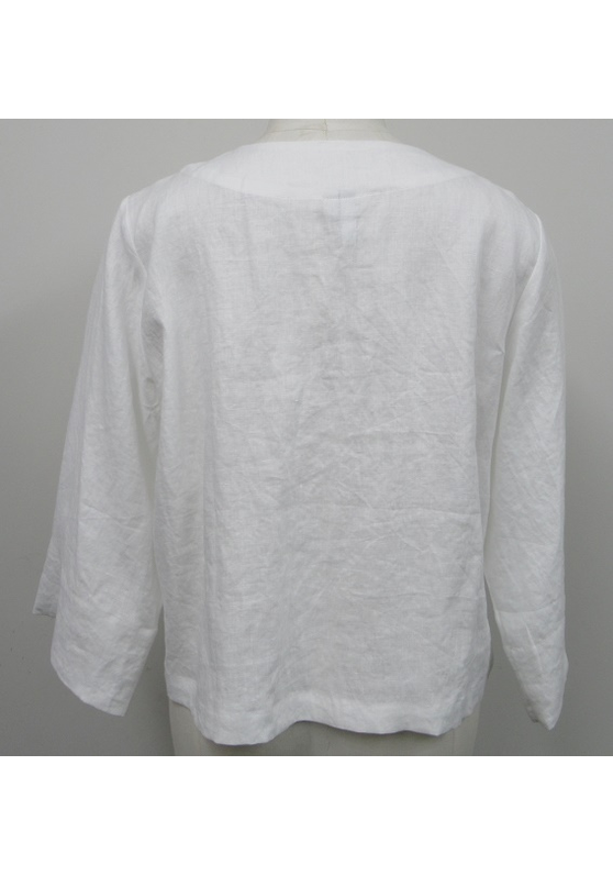Blackstone One Button Linen Jacket - White