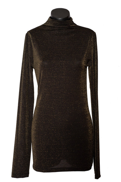 David Pond Polo - Black/Gold Lurex