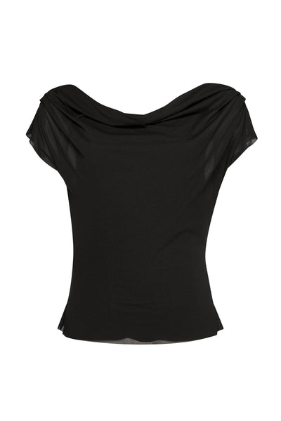 Fitted Cowl Neck Top - Paula Ryan