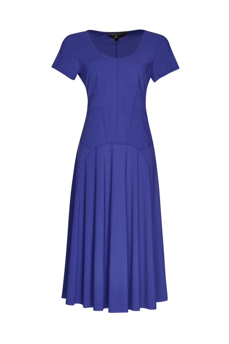 Panelled Short Sleeve Dress - Paula Ryan