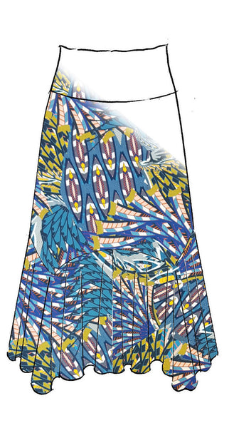 Hanky Hem Basque Skirt - Paula Ryan