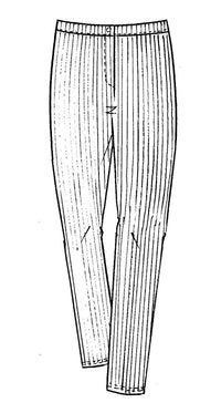 Straight Leg Pinstripe Pant