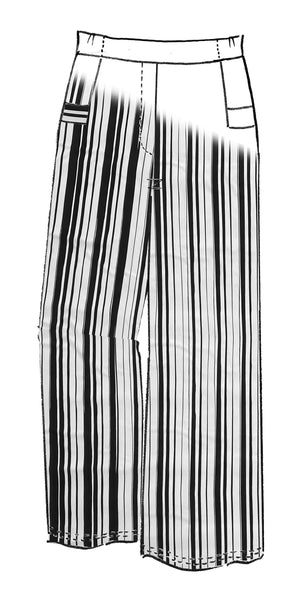 Paula Ryan Side Pocket Wide Leg Long Pant
