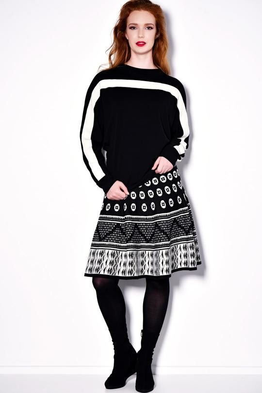 Paula Ryan Aztec Skater Skirt Merino ROSSELLINI SHINE