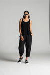 Paula Ryan Relaxed Cropped Bell Pant - Black