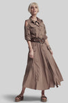 Paula Ryan Utility Shirt Dress - Walnut - Microjersey