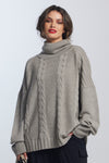 Paula Ryan Cabled Sweater - Mink