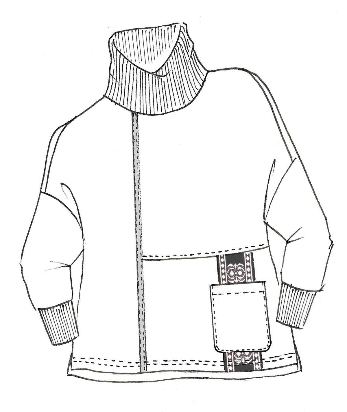 Paula Ryan Roma Merino And Leather Trim Sweater - Winter White