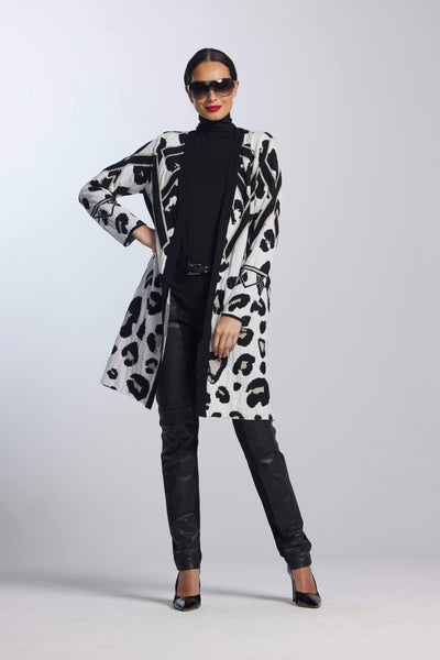 Paula Ryan Leopard Coat Cardigan