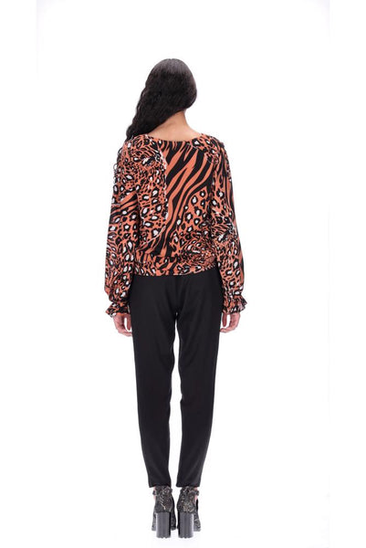 Amaya Angelina Top - Leopard