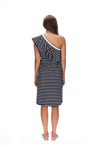 Amaya Arcadia Dress - Navy Stripe