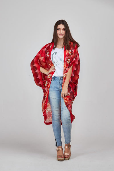 Vikki Kimono Long - Shine Fashion