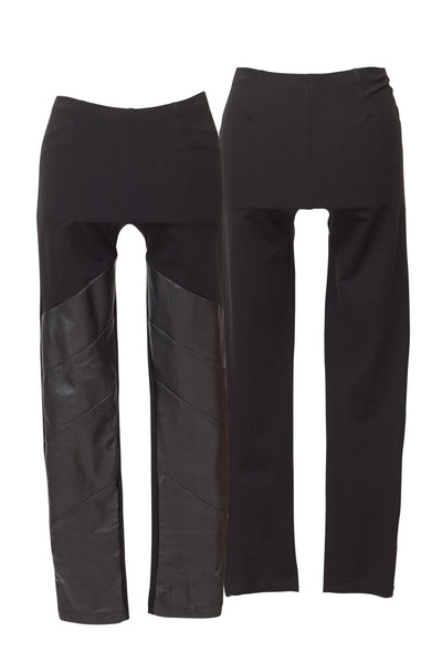 Bittermoon - Leather Front Panel Pant