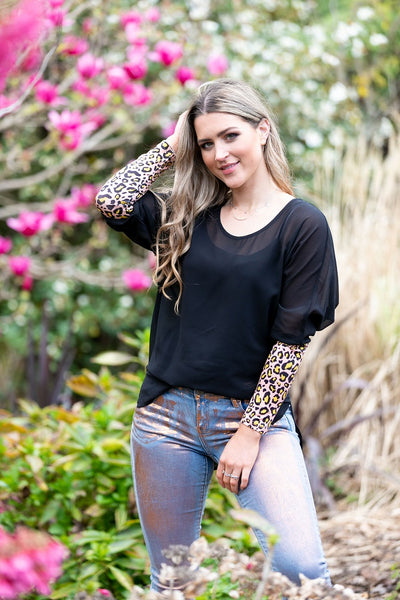 Charlo Petra Top - Black