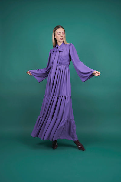 D'Elle  Abito Viola Dress