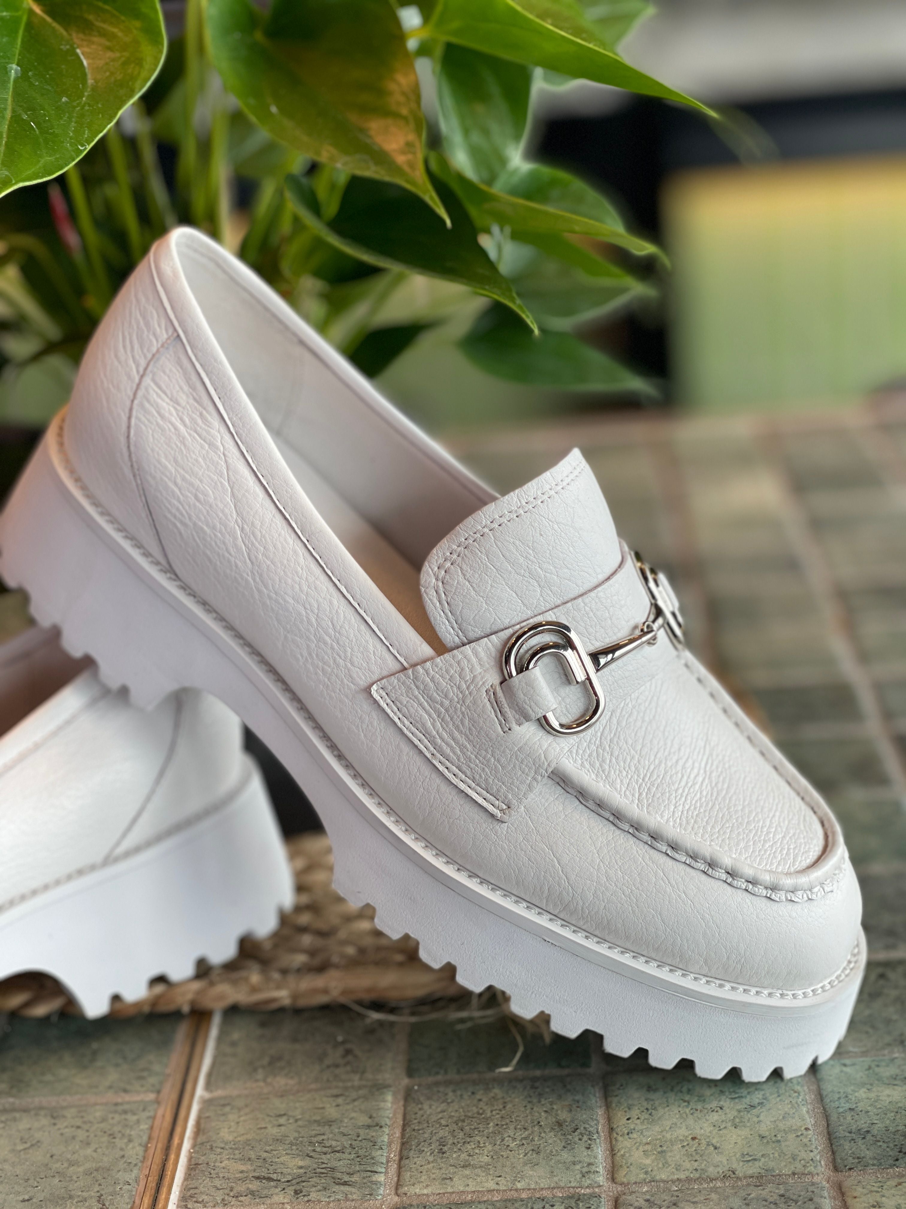 Minx Bite Marks - White/ Silver Trim -White Heel – ROSSELLINI + SHINE