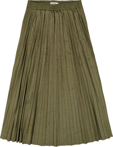 Army green pleated skirt sales