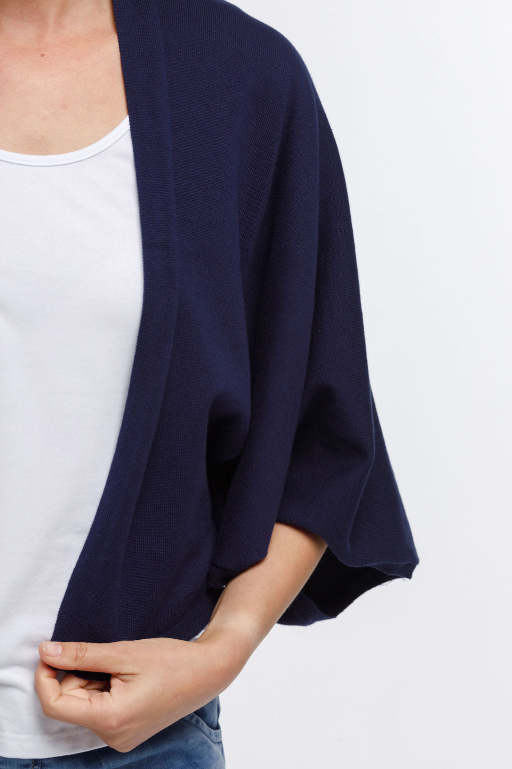 Home Lee Knit Cape - Navy