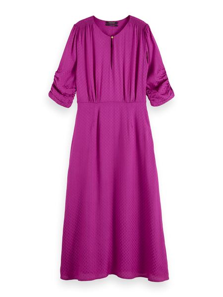 Jacquard Dress - Violet