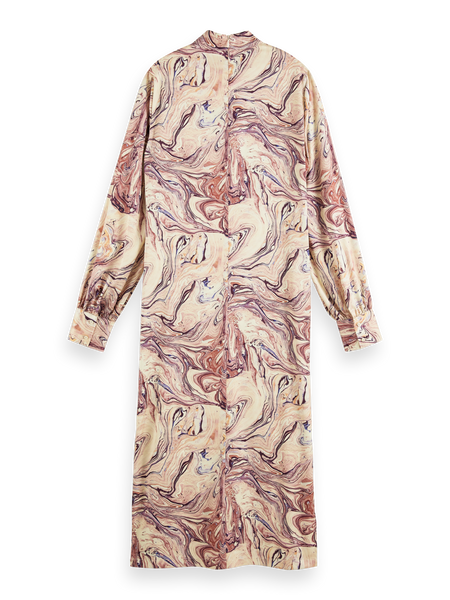 Marble High Neck Dress