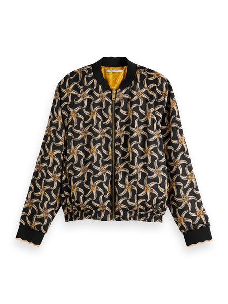Scotch & Soda Printed Wear Two Ways Bomber