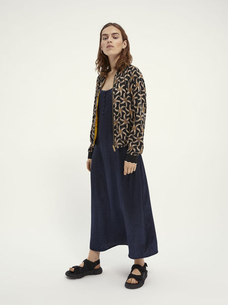 Scotch & Soda Printed Wear Two Ways Bomber