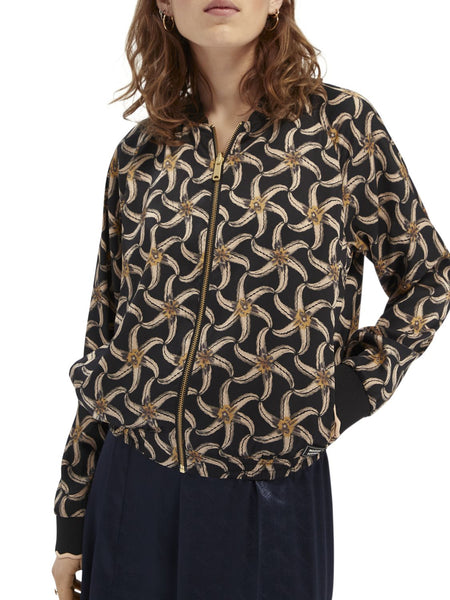 Scotch & Soda Printed Wear Two Ways Bomber
