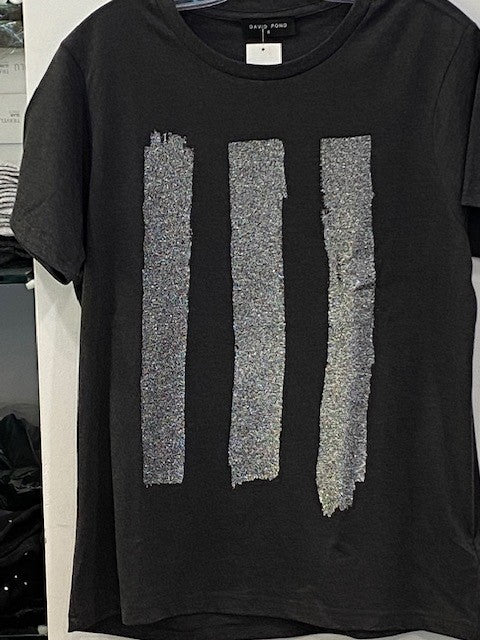 Toby Lines Tee - Silver
