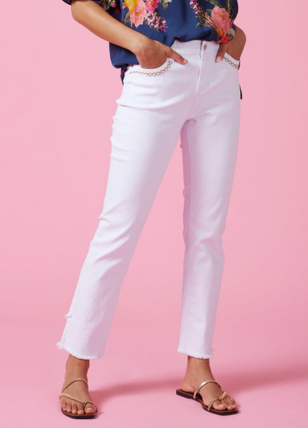 Frank Lyman Pink -Wear Two Way Jeans