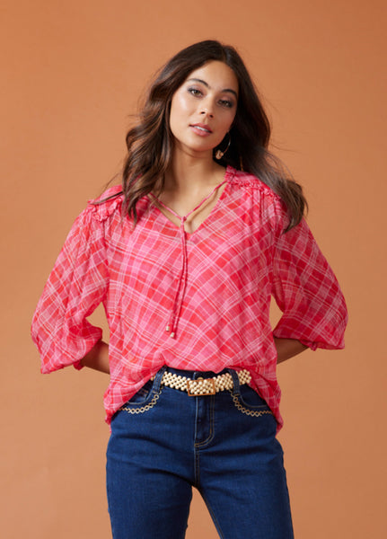 Loobies Story Brittany Blouse - Ruby