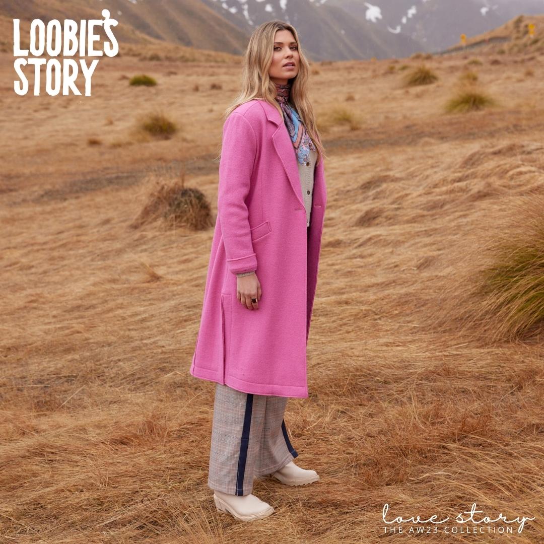 Loobies Story Grace Coat-Berry