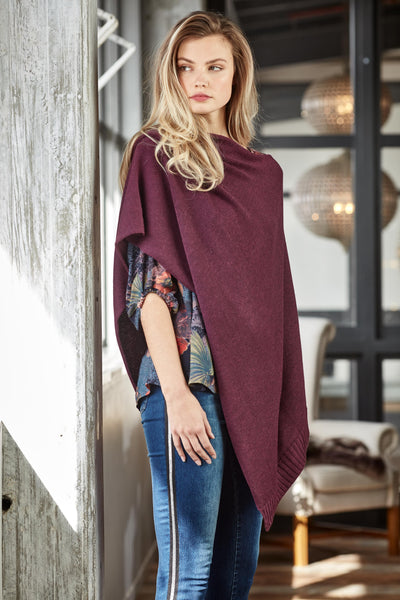 Lemon Tree Merino Blend Cape - Purple