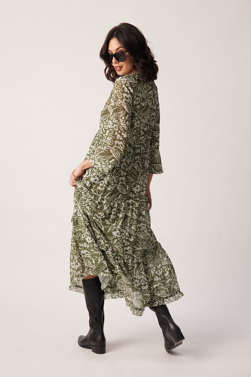 Lemon Tree Macy Dress & Singlet Sage Print ROSSELLINI + SHINE Lemon Tree Macy Dress & Singlet Sage Print ROSSELLINI + SHINE