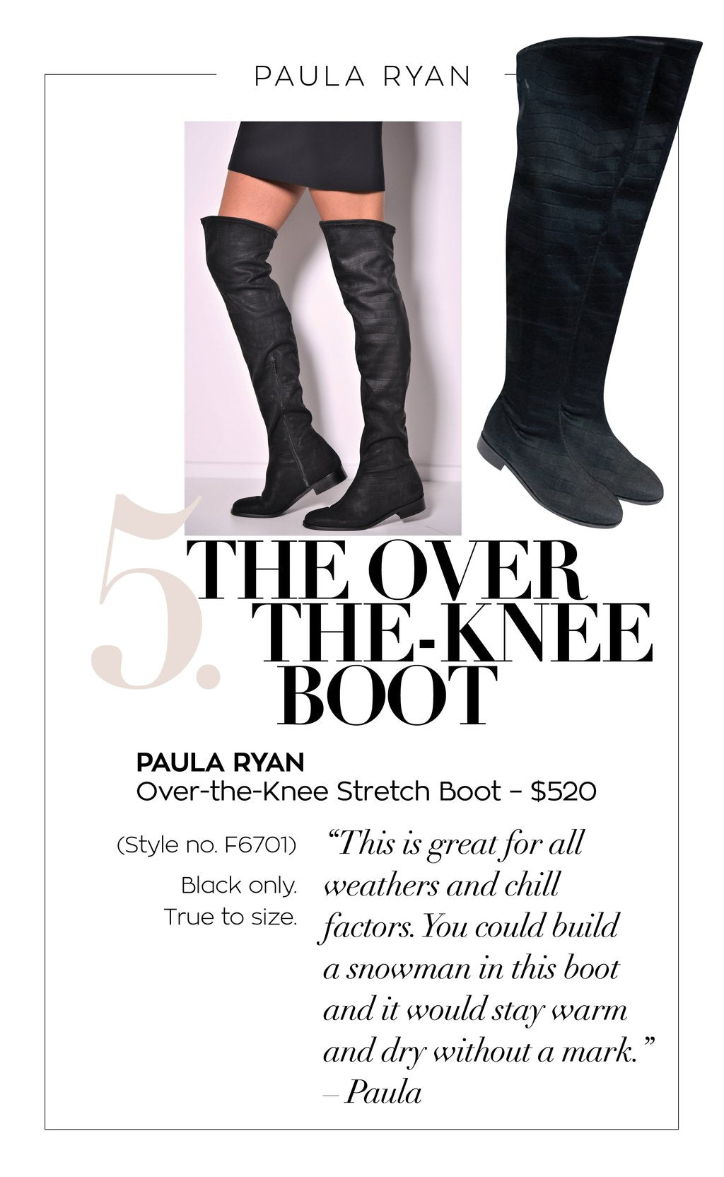 Paula Ryan Over The Knee Boot
