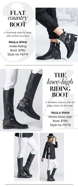 Paula Ryan Monia Knee High Boot - Black