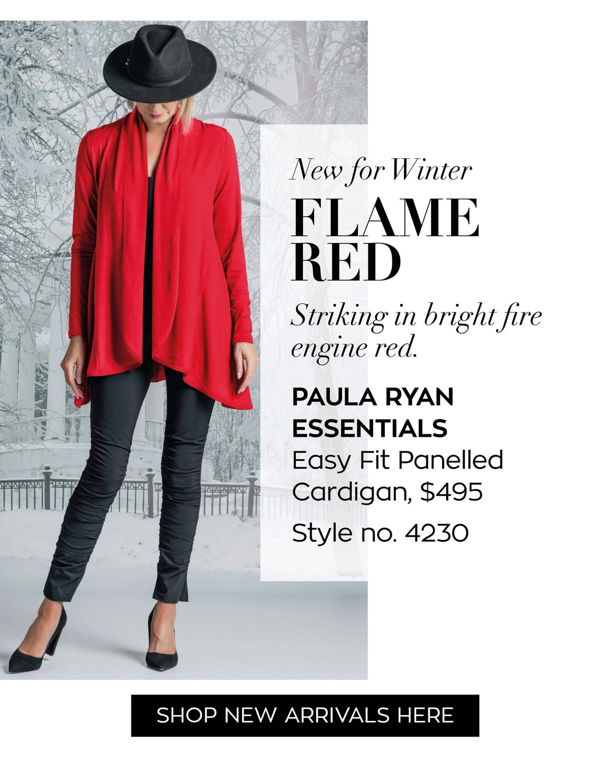 Paula Ryan Easy Fit Panelled Cardigan - Red