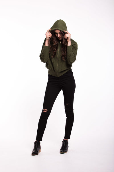 Hooded Knit - Khaki