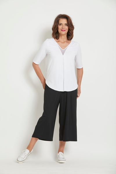 Paula Ryan Superfine Crop Palazzo
