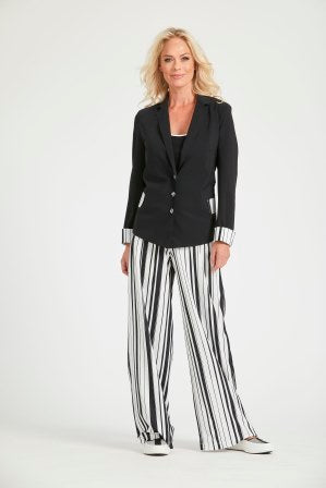 Paula Ryan Side Pocket Wide Leg Long Pant