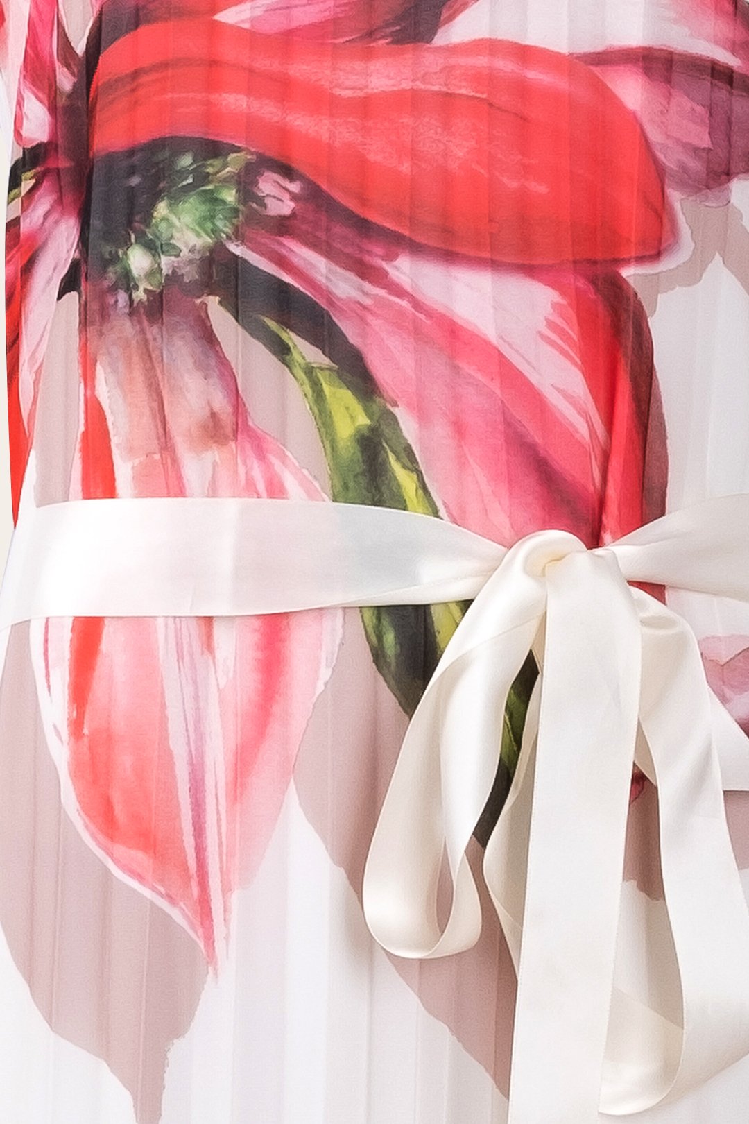 Frank Lyman Floral Pleated Maxi Dress