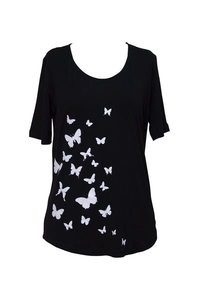 Bittermoon Butterfly T-Shirt - Navy