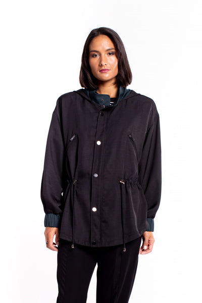 Et Alia Hudson Anorak - Black/Dark Teal