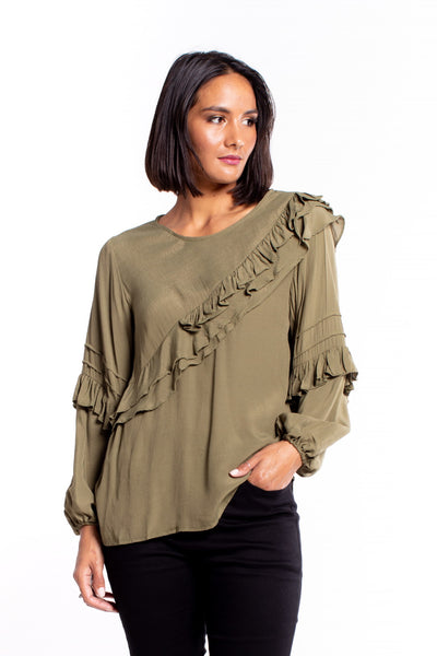 Et Alia Elijah Top - Khaki