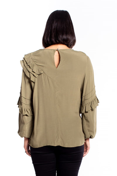 Et Alia Elijah Top - Khaki