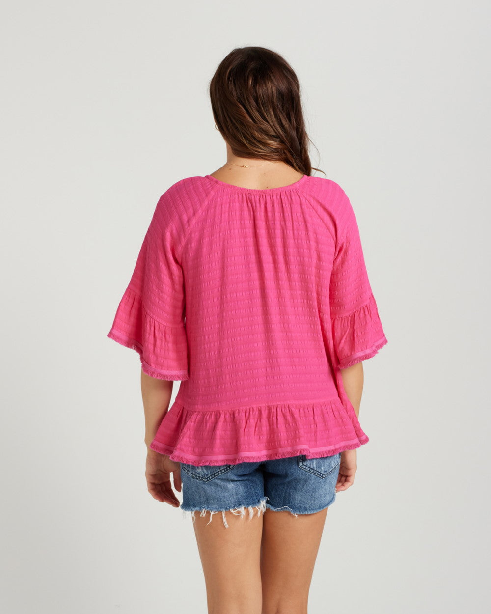 Zafina Saffron Top - Hot Pink