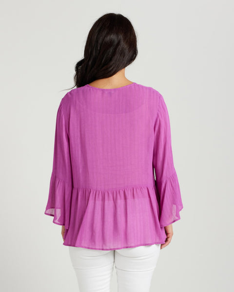 Zafina Cabana Top - Grape