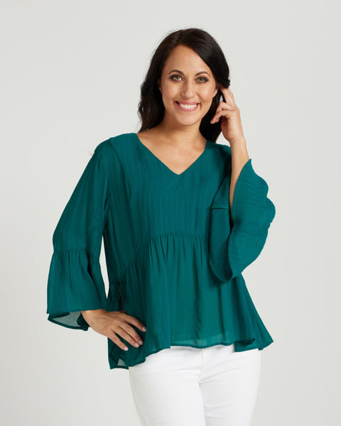 Zafina Cabana Top - Teal