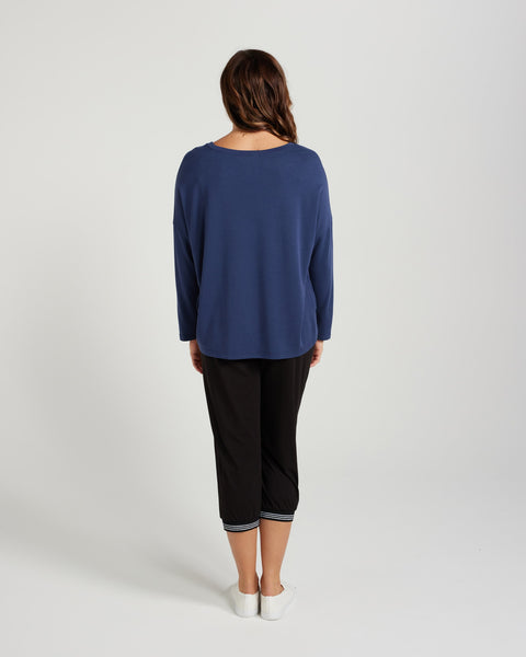 Zafina 3/4 Pant - Black