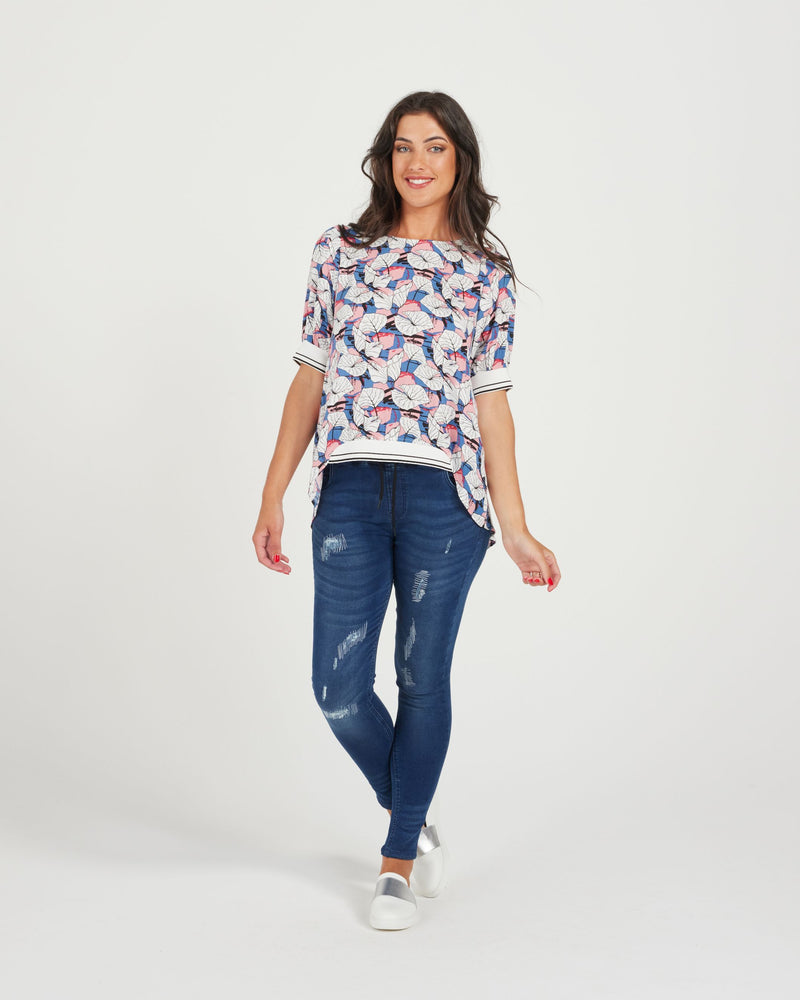 Zafina Havana Top - Leaves