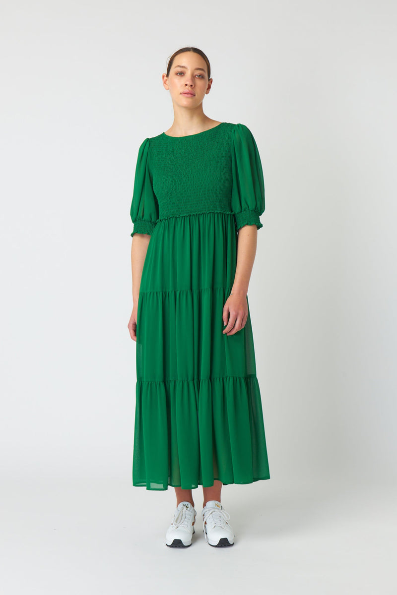 Sylvester Billowy Dress - Emerald